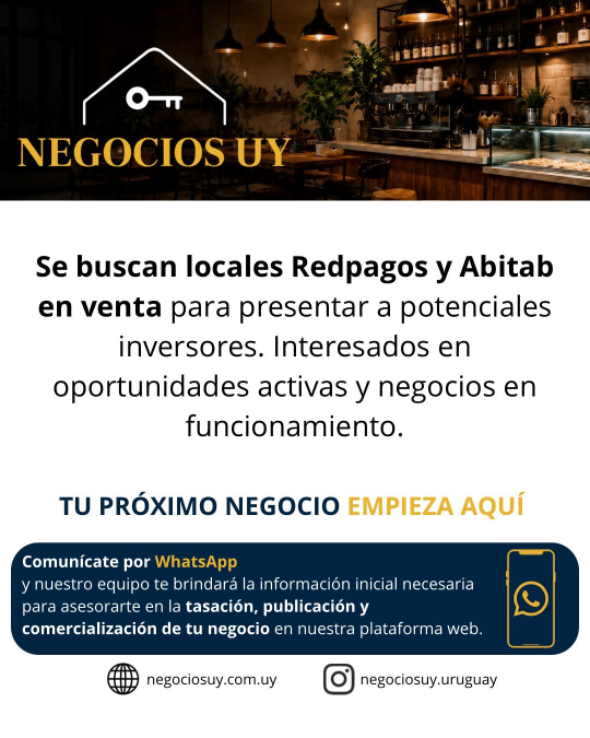 Se buscan locales Redpagos y Abitab en venta
