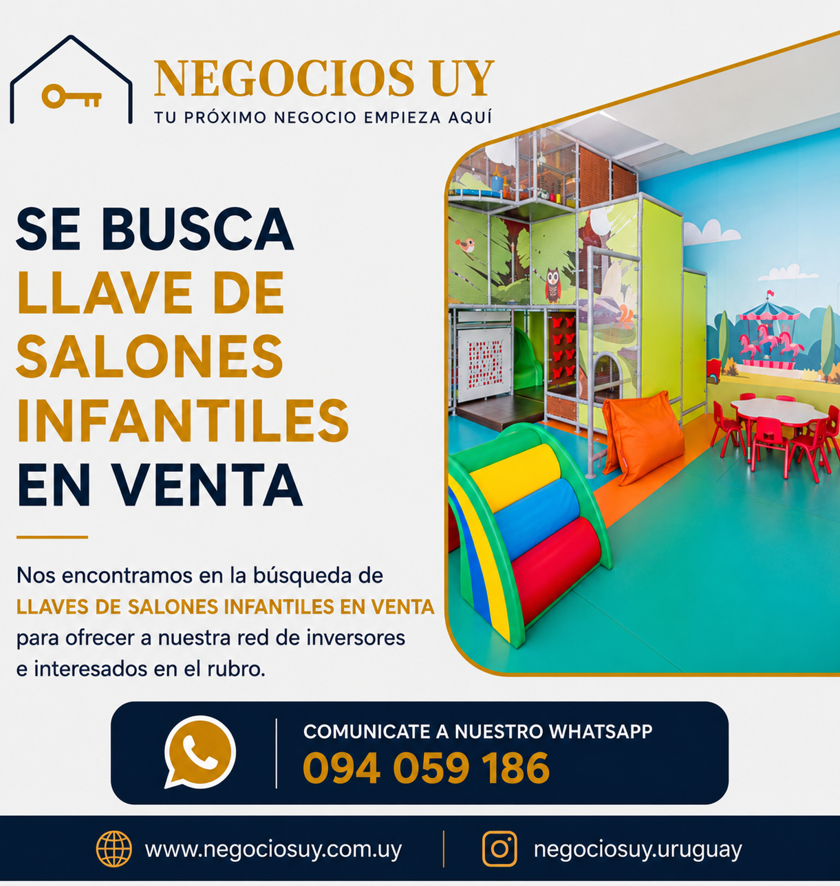BUSCAMOS LLAVE DE SALONES INFANTILES EN VENTA