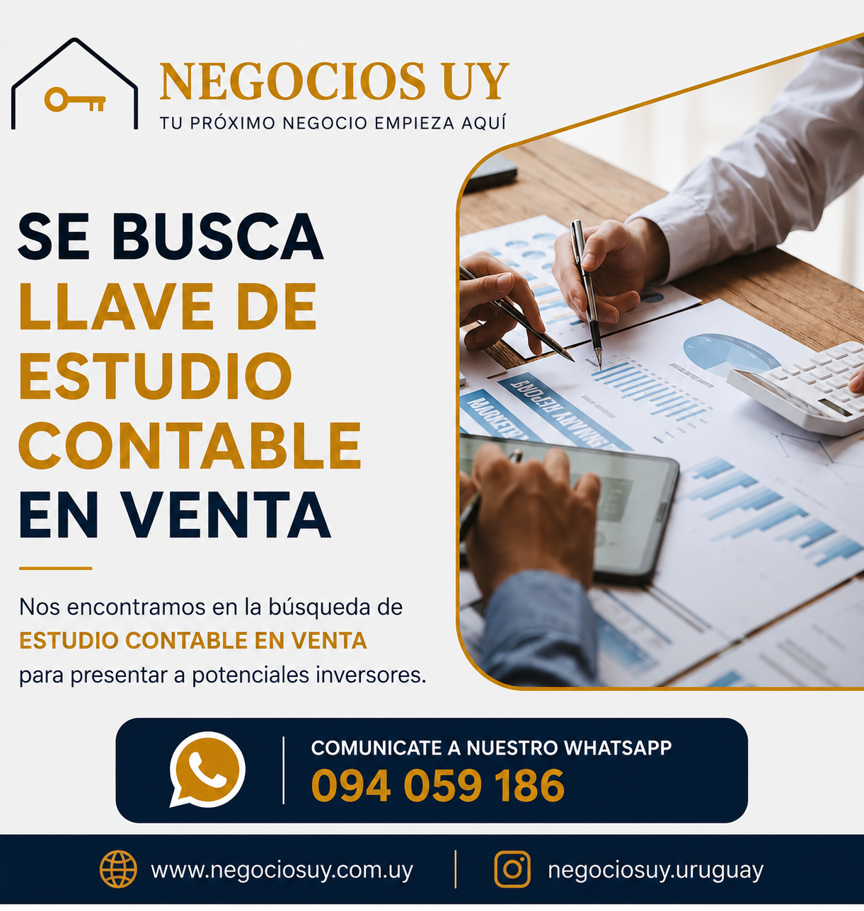 BUSCAMOS LLAVE DE ESTUDIOS CONTABLES EN VENTA