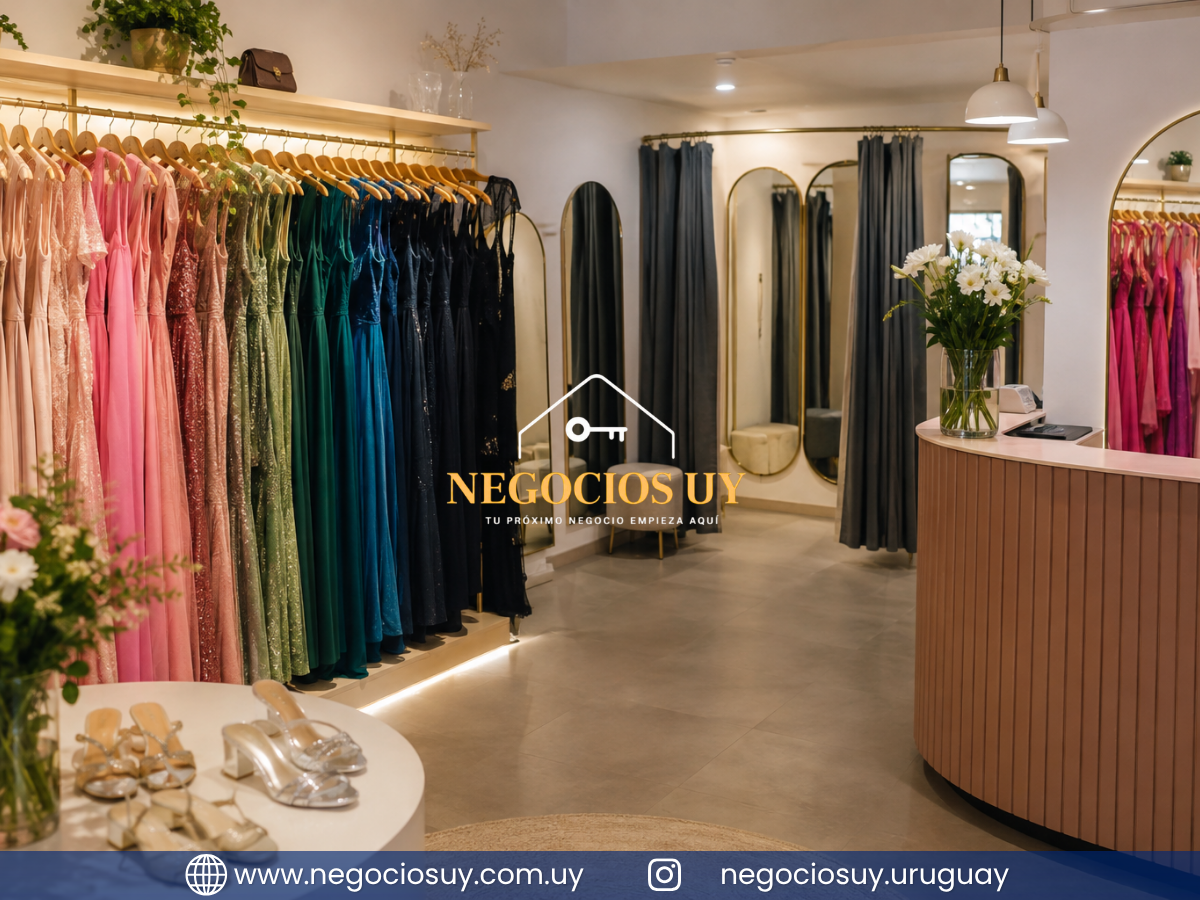 Venta de llave – Local de alquiler y venta de vestidos | Pocitos, Montevideo.